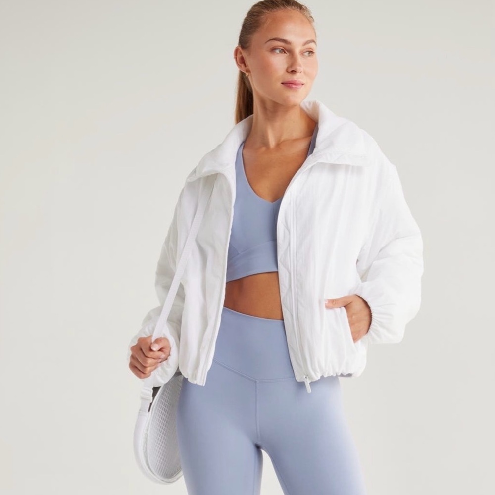 Zella Women's White Puffer Jacket